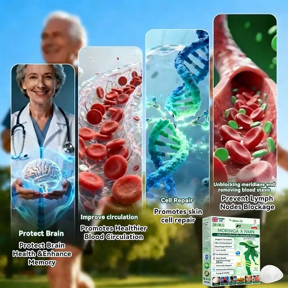 20-IN-1 Advanced Nano Microneedle Patch Moringa × Berberine × NMN/NAD+ Multi-Action Formula - Image 8