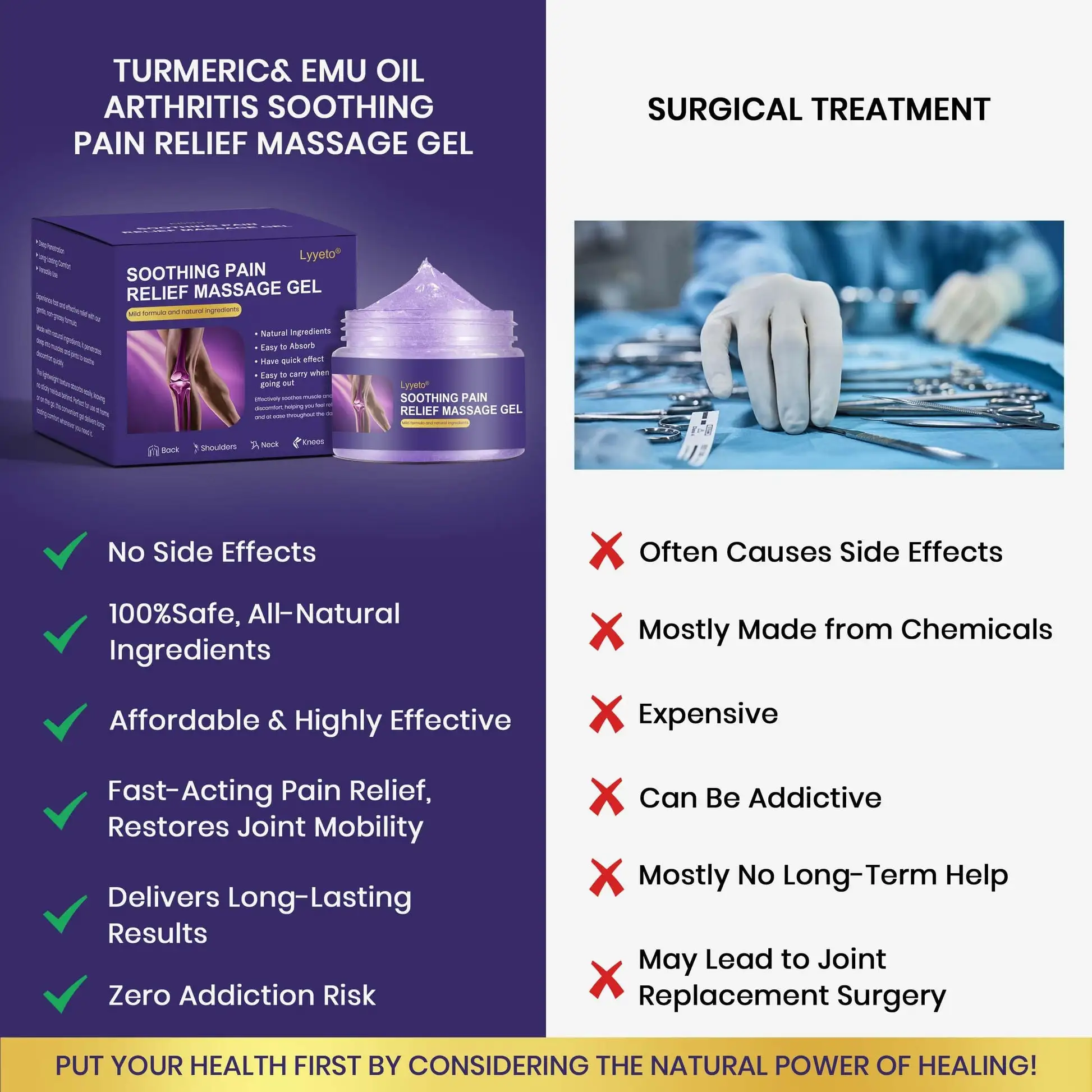 Turmeric & Emu Oil Arthritis Soothing Pain Relief Massage Gel - Image 6