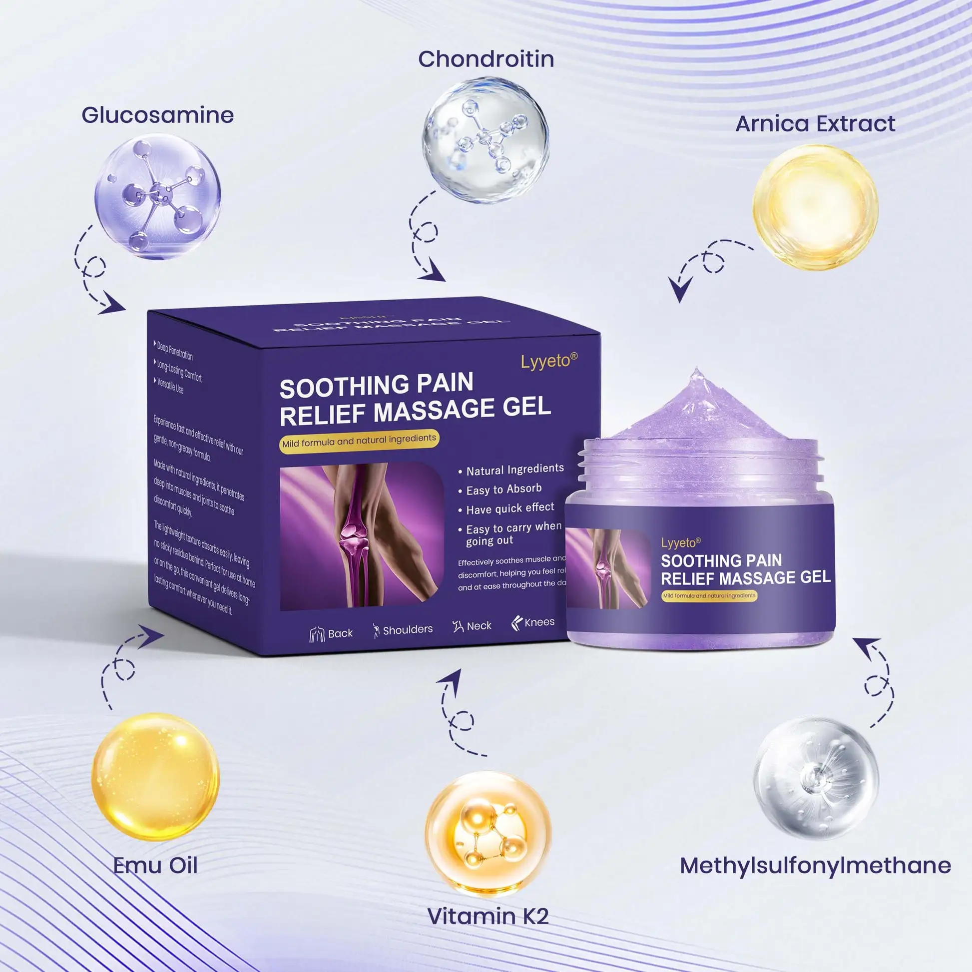 Turmeric & Emu Oil Arthritis Soothing Pain Relief Massage Gel - Image 8