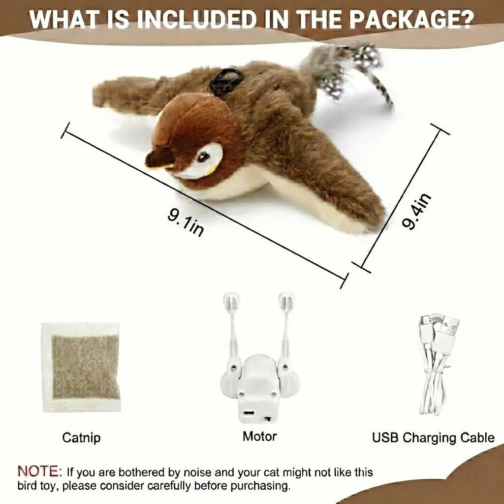 Interactive Chirping Bird Cat Toy - Image 9