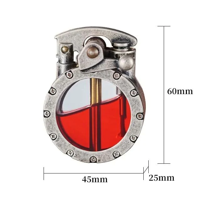 Retro Metal Rocker Kerosene Windproof Lighter - Image 6