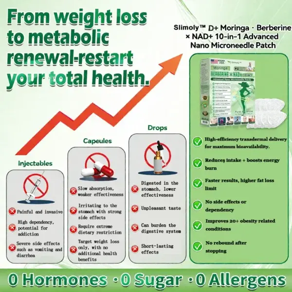 Moringa & Berberine 10-IN-1 Advanced Nano Microneedle Patch - Image 4