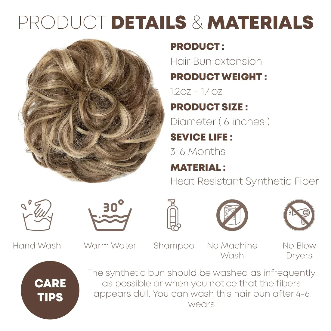 Stylish Instant Messy HairBun - Image 2