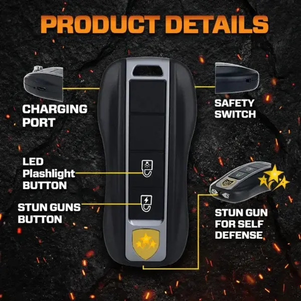 🔦 Voltax ShockForce 75M Stun Car Keychain ⚡ 2026 Flash Sale 75% OFF ️ - Image 8