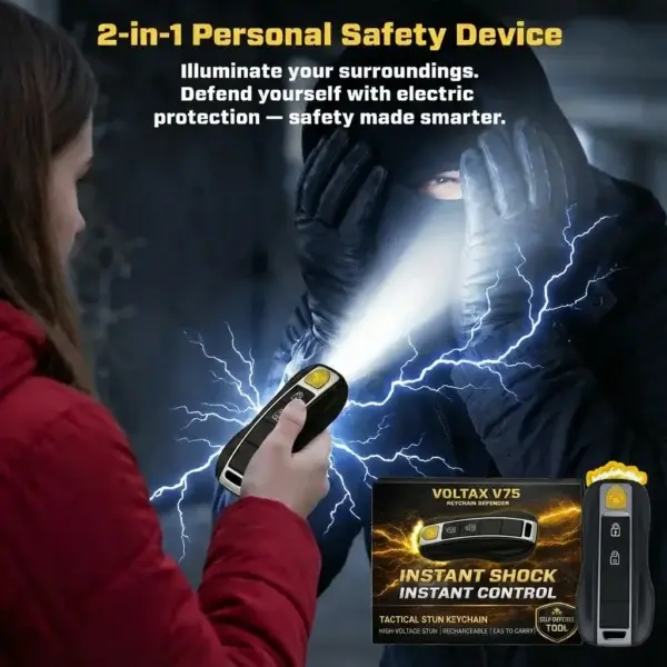 🔦 Voltax ShockForce 75M Stun Car Keychain ⚡ 2026 Flash Sale 75% OFF ️ - Image 3