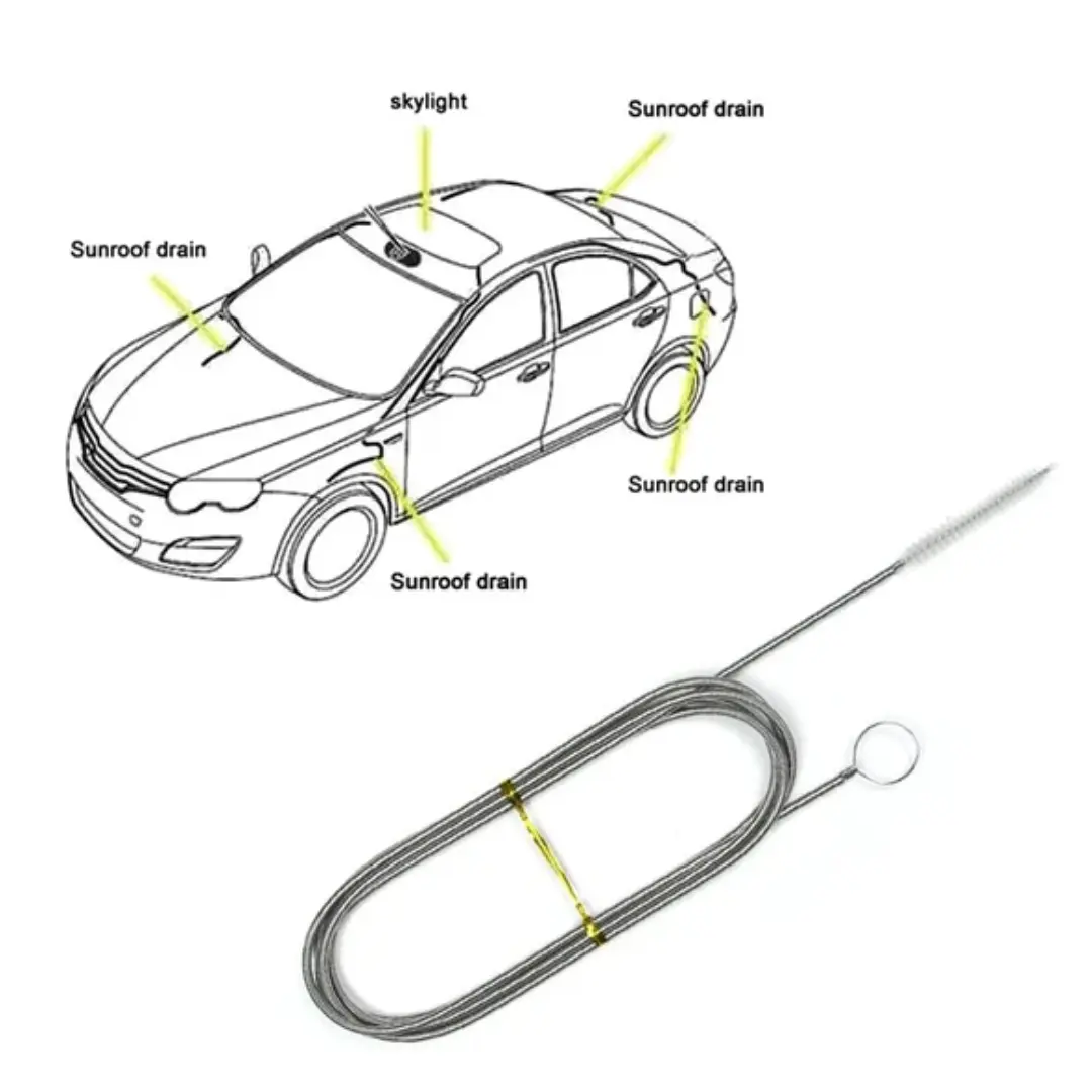 Car Drain Dredge Cleaning Scrub Brush - Image 7