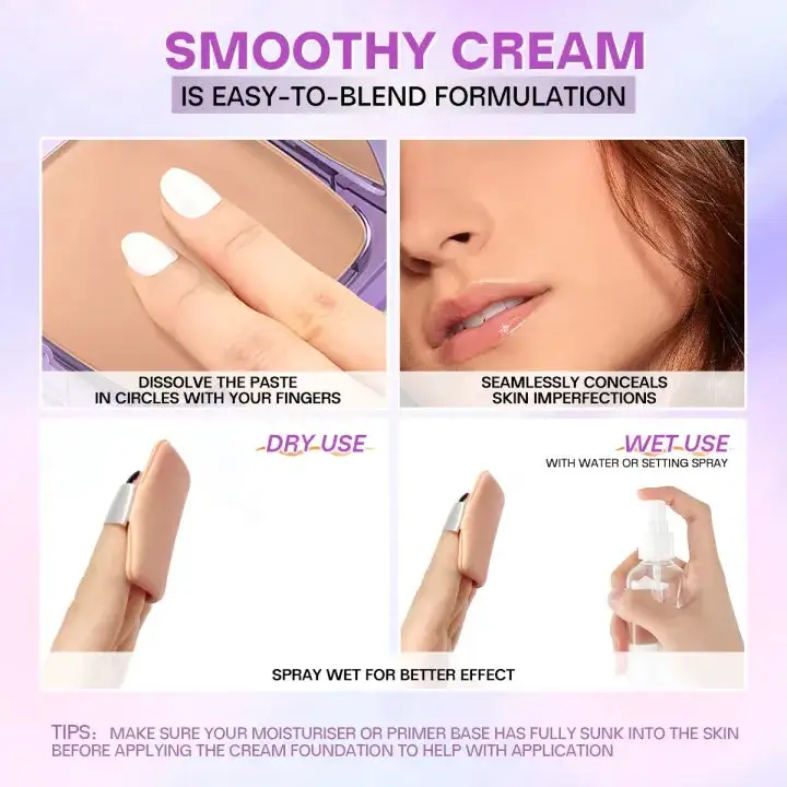 Always On Full Coverage Foundation Cream | 24H Long Lasting Waterproof Matte Full Coverage Foundation - Image 11