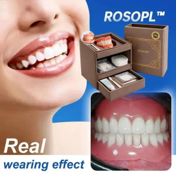 Ends Today: 70% OFF! Custom-Fit Full Functional Dentures Make you more confident