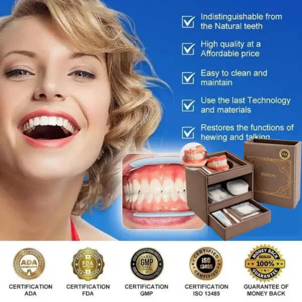 Ends Today: 70% OFF! Custom-Fit Full Functional Dentures Make you more confident - Image 3