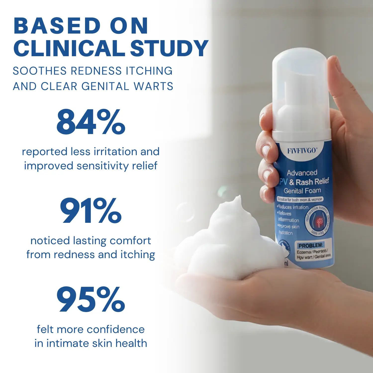 Advanced HPV & Rash Relief Genital Foam - Image 3