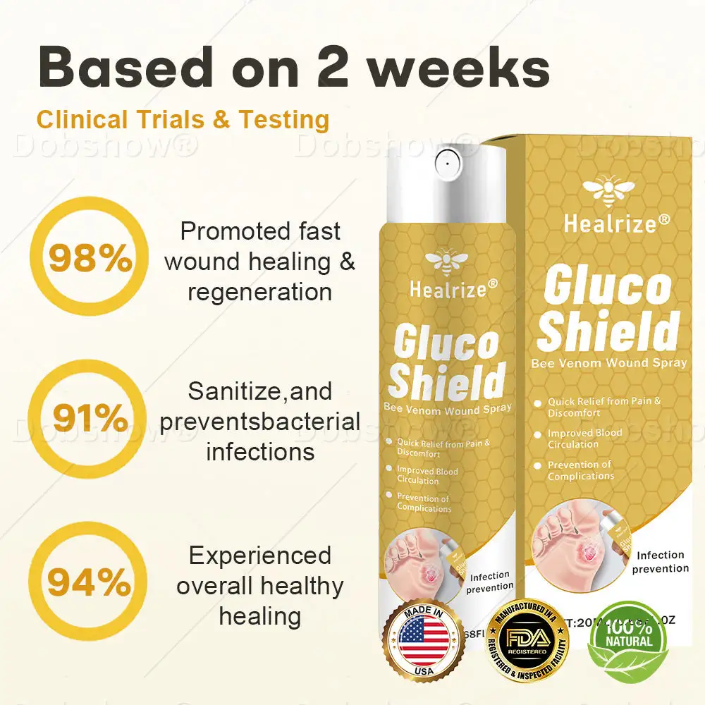 ⭐ 𝘽𝙚𝙨𝙩 𝙎𝙚𝙡𝙡𝙚𝙧 | GlucoShield Bee Venom Wound Spray - Image 5