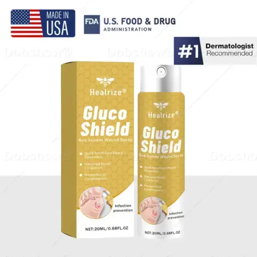 GlucoShield Bee Venom Wound Spray1 Best-Selling Wound Care Spray