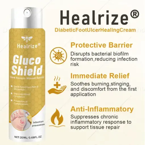 GlucoShield Bee Venom Wound Spray1 Best-Selling Wound Care Spray - Image 3