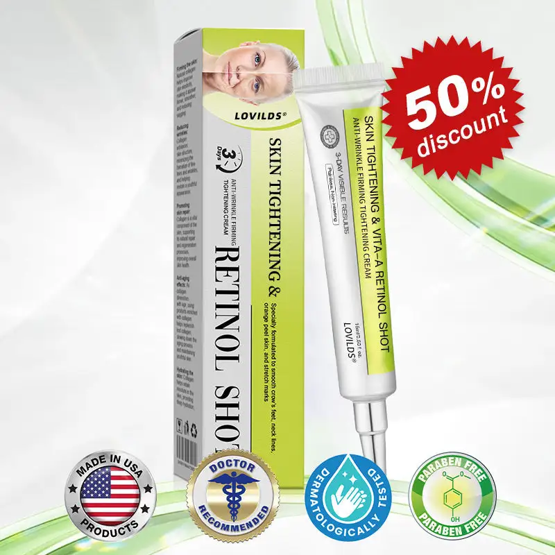 Skin Tightening & Vita-A Retinol Retinol shot Anti-Wrinkle Firming Tightening cream - Last Day Promotion 50% OFF