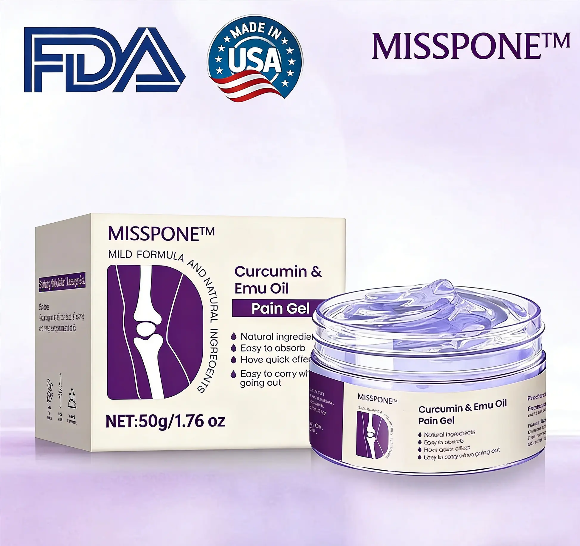 Curcumin & Emu Oil Pain Gel