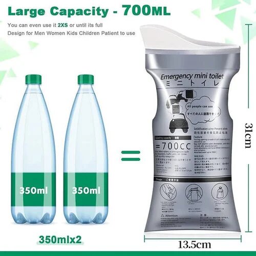 Portable Travel Pee Bags 700ML - Image 5