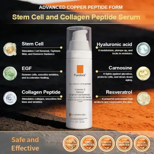 Stem Cell Extract EGF and Copper Peptide Revitalizing Essence Cream (deeply activates the skins internal regeneration, making the skin firmer and smoother) - Image 14