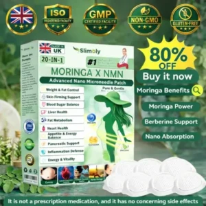 20-IN-1 Advanced Nano Microneedle Patch Moringa × Berberine × NMN/NAD+ Multi-Action Formula
