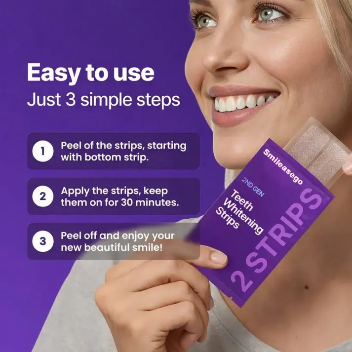 Purple Teeth Whitening Strips - Image 10