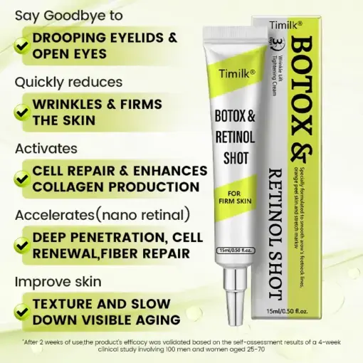 Botox Retinol Shot Smoother-Looking Skin for Deep Lines, Sagging Jowls Puffy Eyes - Image 8
