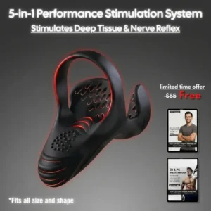 Alternative view of Vibrating Electric Male Masturbation Lock Ring
