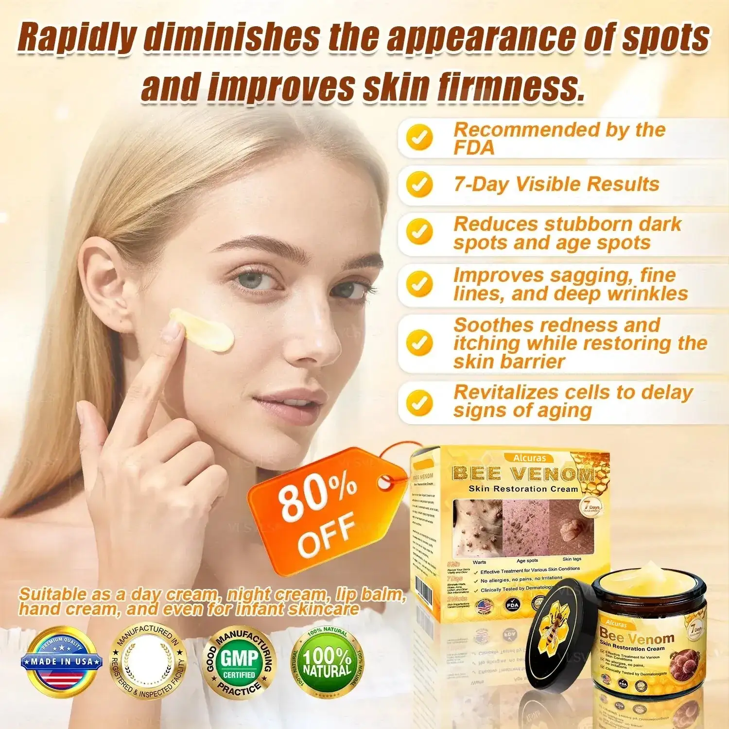 Alcuras Bee Venom Cream – Fast Skin Repair - Image 2