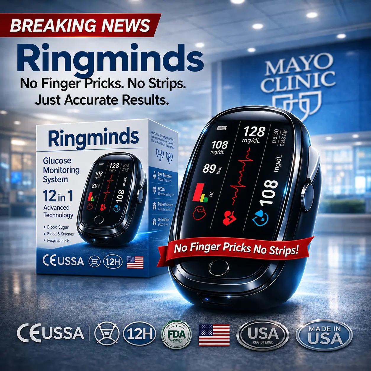 Non-Invasive multifunctional health monitor