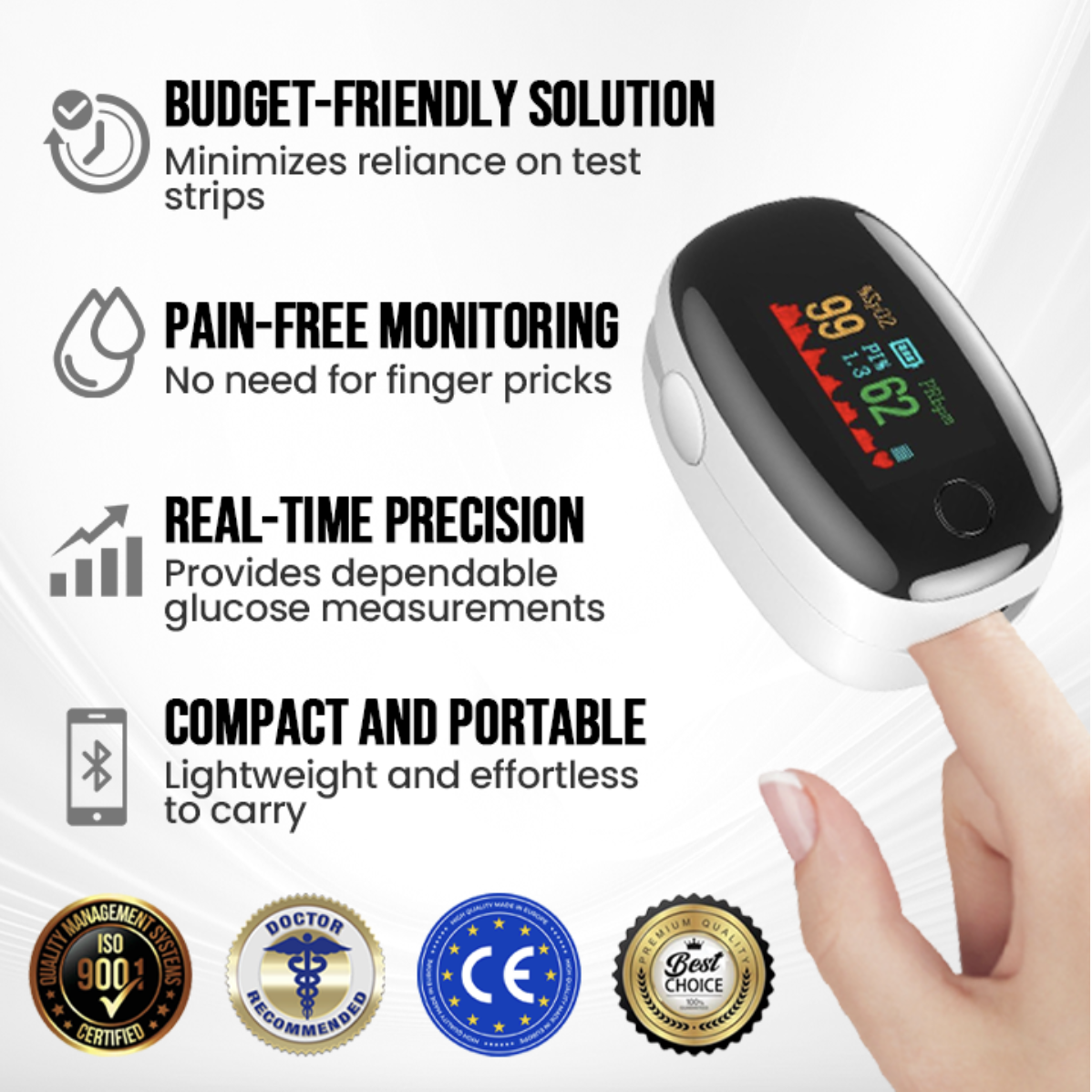 SugarSense High-Precision Glucose Monitoring Device - Image 4