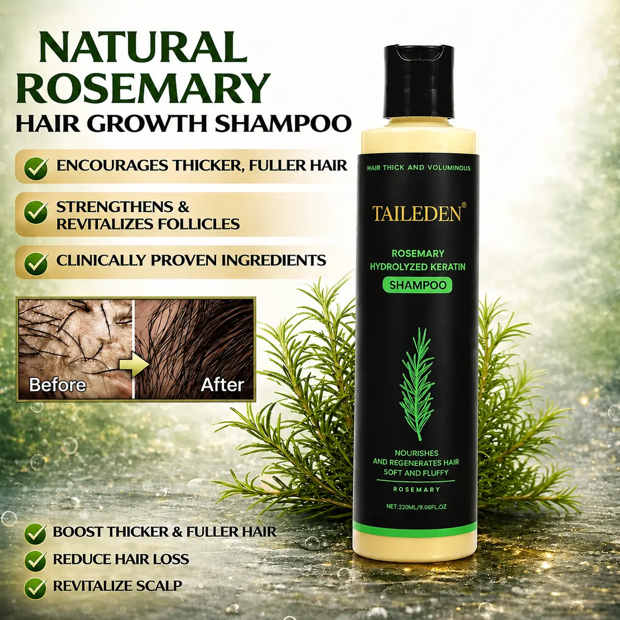 Organic Rosemary Hair Growth Shampoo