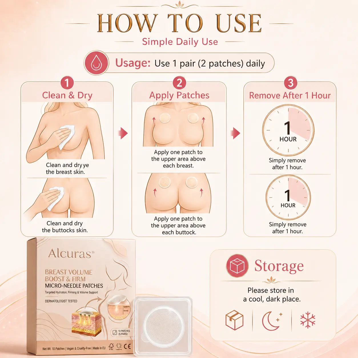 Targeted Breast & Buttock Enhancement Advanced Nano Microneedle Patch - Image 12