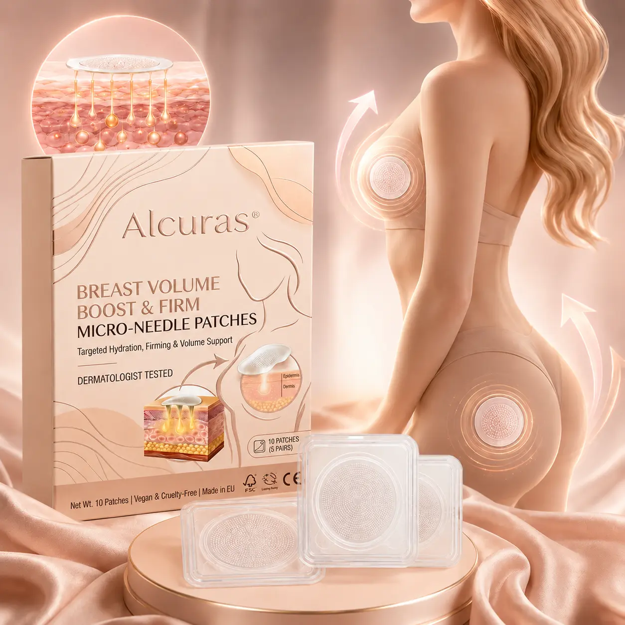 Targeted Breast & Buttock Enhancement Advanced Nano Microneedle Patch - Image 2