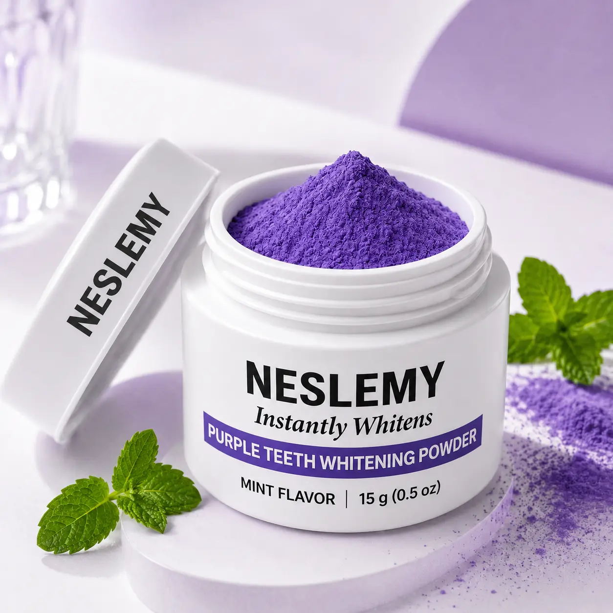 NESLEMY Purple Teeth Whitening Powder - Image 9