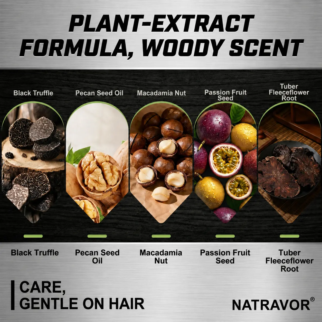 NATRAVOR Comb - In Hair DyeCream for Gray Coverage - Natural Black & Dark Brown - Image 4
