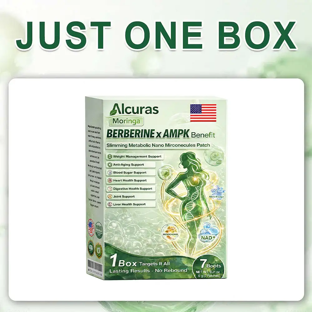 Moringa × Berberine × AMPK 8-Benefit Slimming & Metabolic Nano Microneedle Patch - Image 9
