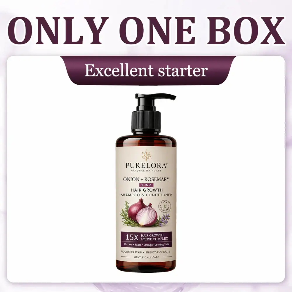Onion & Rosemary 2-in-1 Shampoo & Conditioner with 15X Active Complex for Hair Growth - Image 19