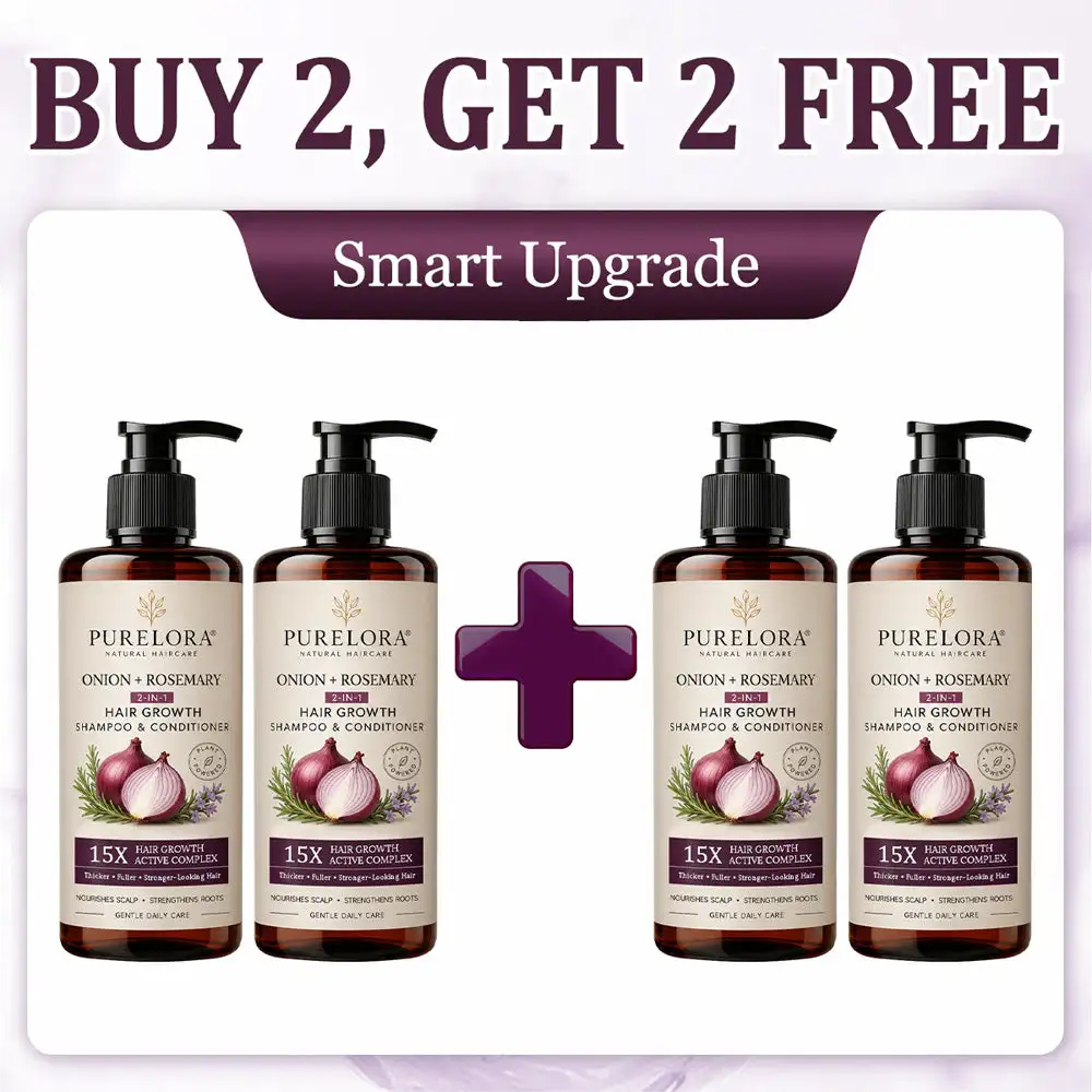 Onion & Rosemary 2-in-1 Shampoo & Conditioner with 15X Active Complex for Hair Growth - Image 21