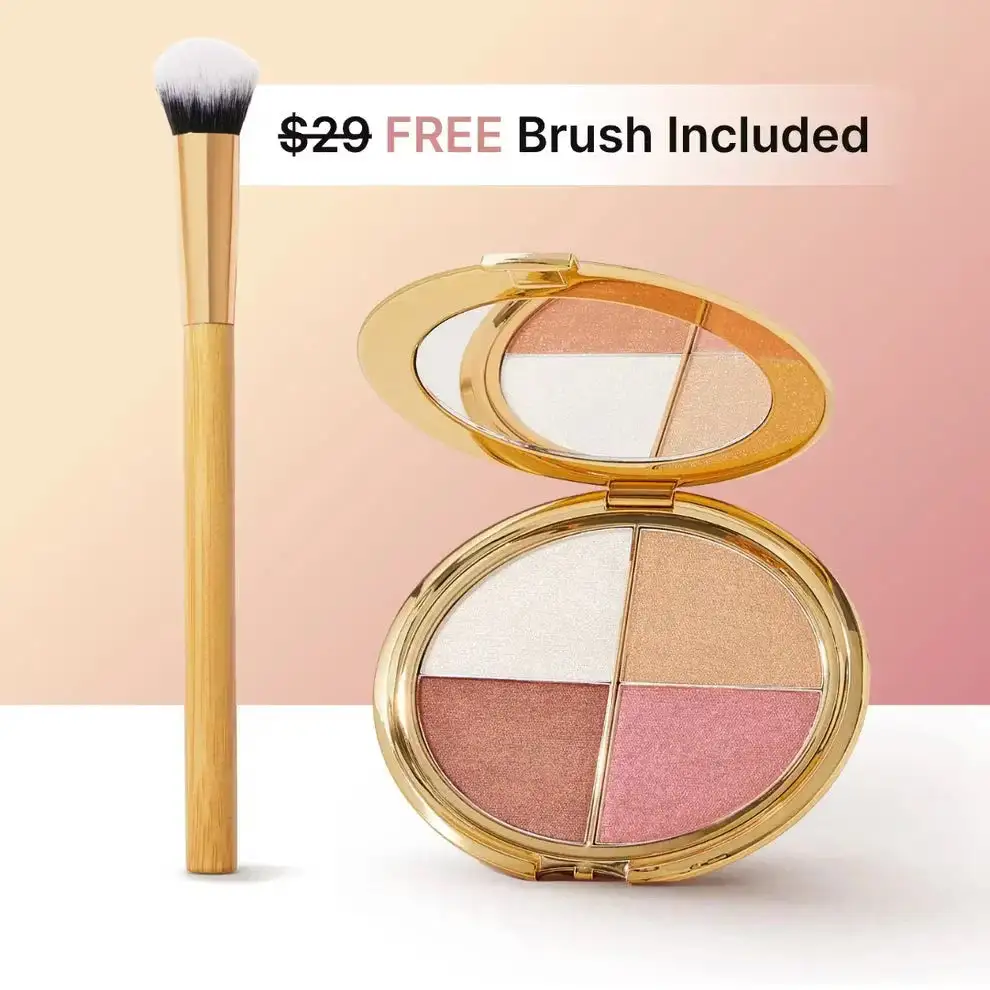 Glow Wardrobe Highlighting Eye & Cheek Palette