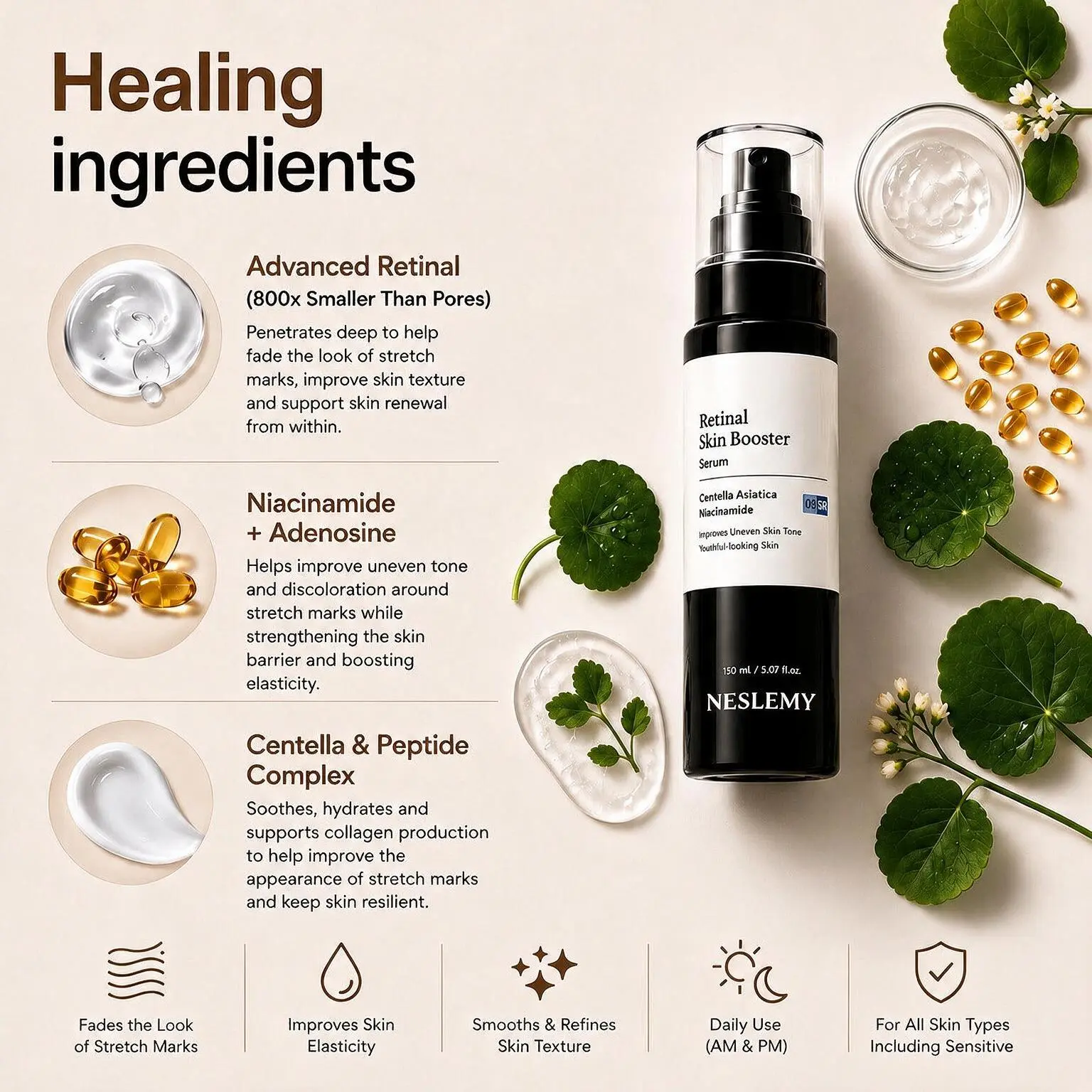 NESLEMY Advanced Retinal Stretch Mark Serum - Image 7