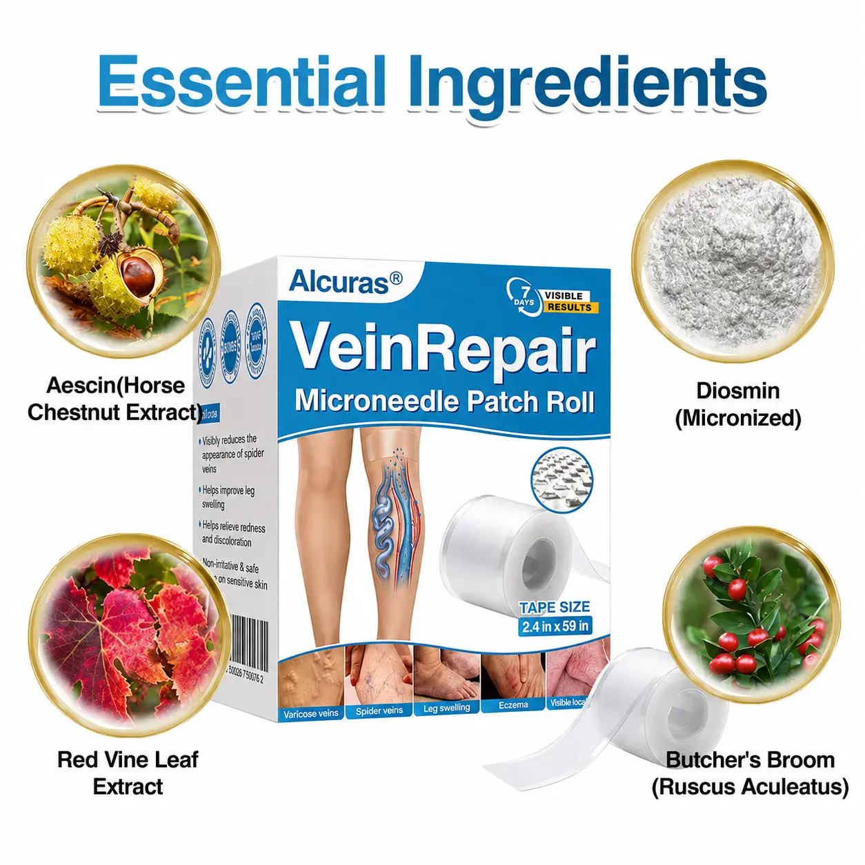 VeinRepair Microneedle Patch Roll - Image 11