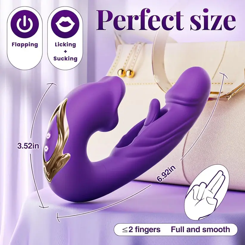 4-in-1 Flapping & Licking Vibrator - Image 6