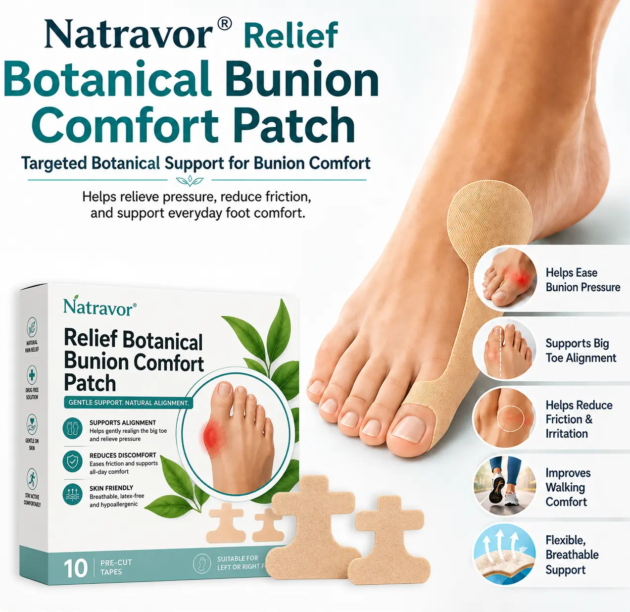 Relief Botanical Bunion Comfort Patcht