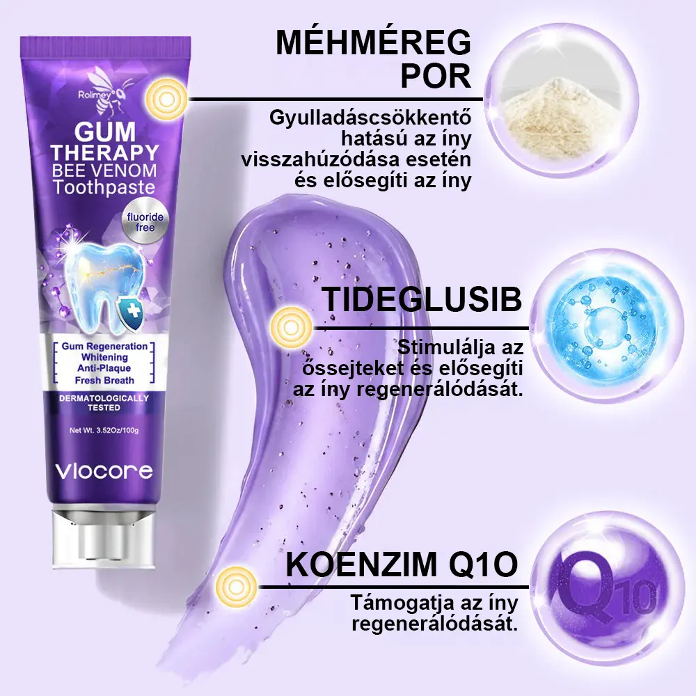 VioCore Méhméreg Fogkezelő Fogkrém - Image 9
