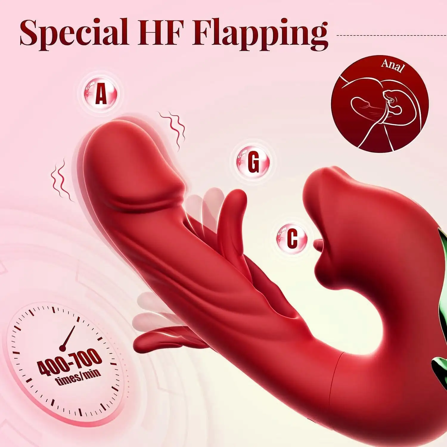 4-in-1 Flapping & Licking Vibrator - Image 12